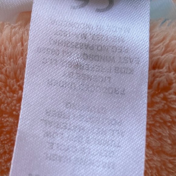 Pat the Bunny Security Blanket Lovey Baby Plush Dot Peach Blue Satin Edge - Picture 9 of 10